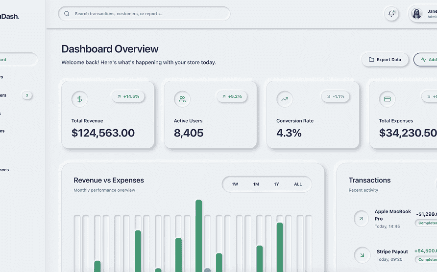 Neumorphism design skill preview